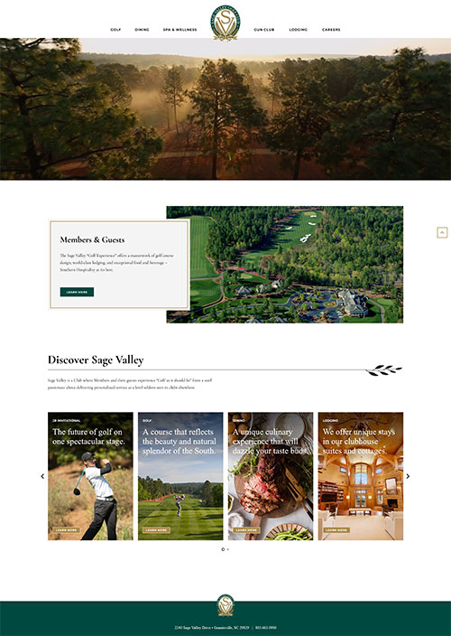 sage valley website color