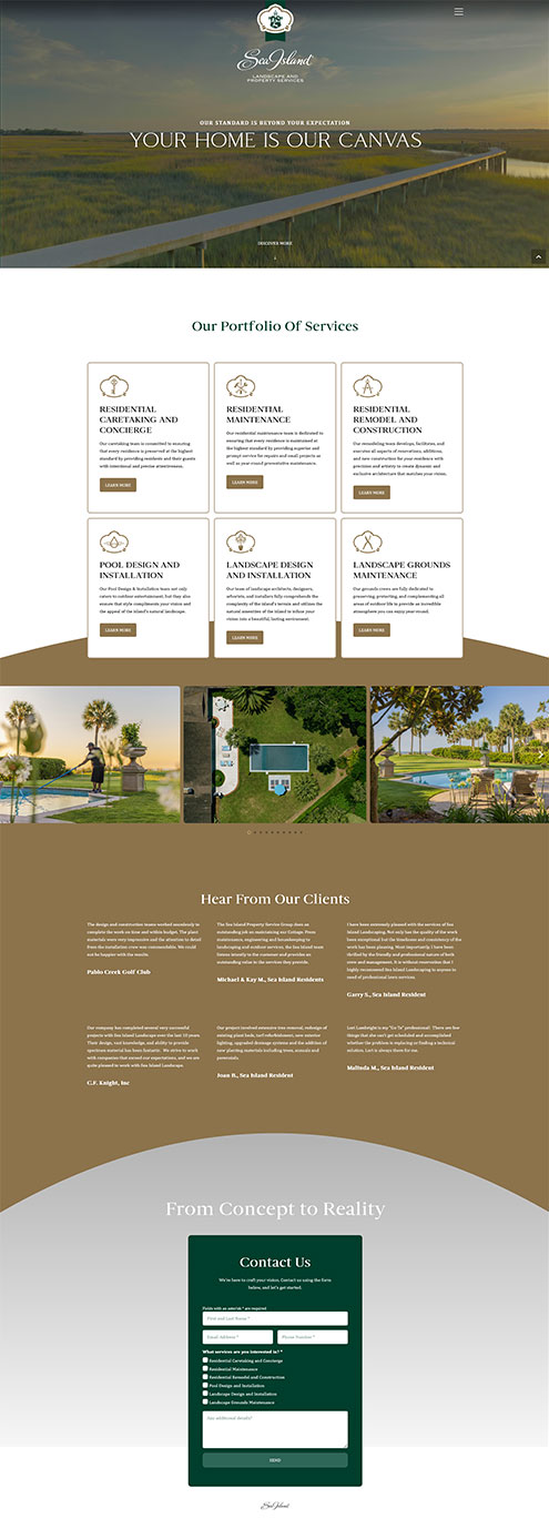 sea island website color